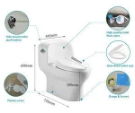 Novelty Bathroom Sanitary Ware Watersense Certificate Easy Cleaning White Toilet Bowl