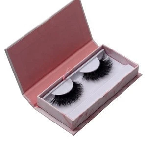 OEM 100% 3D Mink Fur False Eyelashes With Custom Eyelash Box