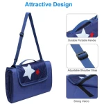 OEM Custom Blue Support Outdoor Waterproof Large Size Camping Picnic Blanket Mat