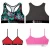Import OEM Custom color extremely fit sports bra hyper cooling spandex fabric logo printed crop top many patterns blank sports bras sale from China