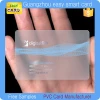 OEM custom design printing transparent plastic frosted clear plastic business cards