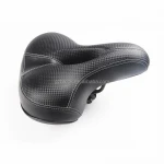Oem ergonomic comfortable leather big electric bicycle wide saddle mountain road cycling bike parts seat cushion