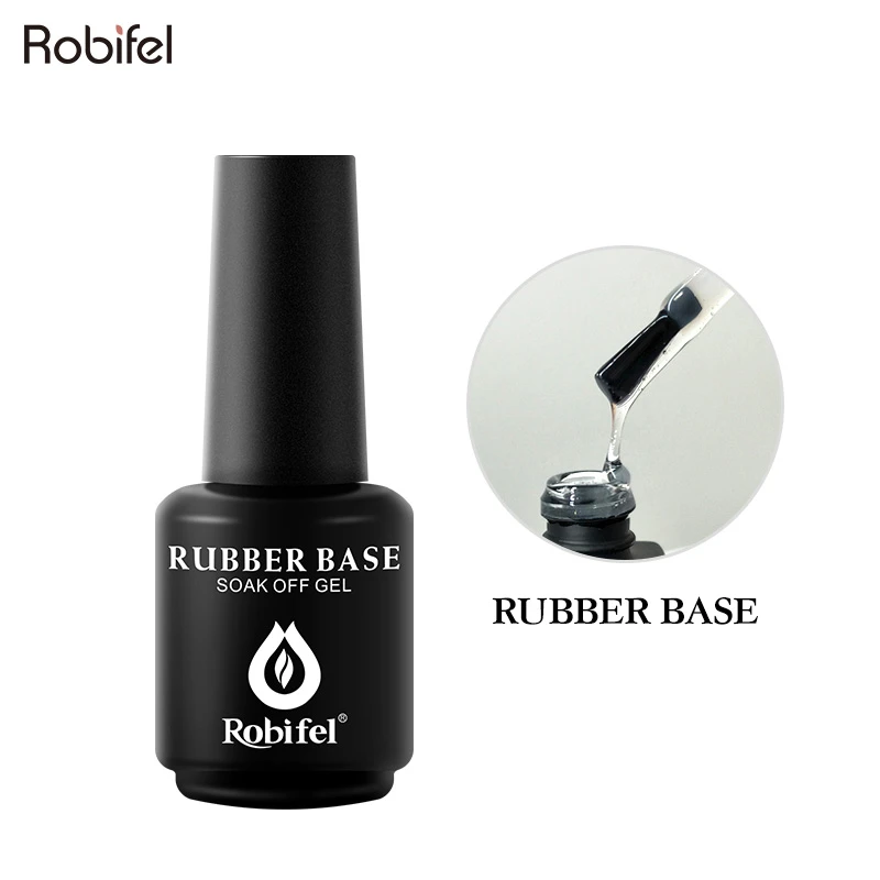 OEM Professional non-toxic nail salon gel uv led soak off color rubber base coat nail in uv gel