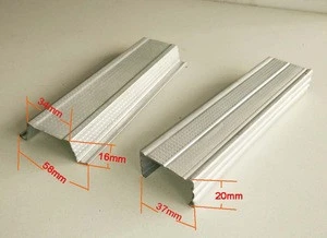 omega furring channel, beam/Vigueta and angle for false ceiling for Colombia