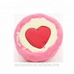 Organic bubbly whitening Pink Heart Love Special Natrual Spa Fizzer Bath Bombs