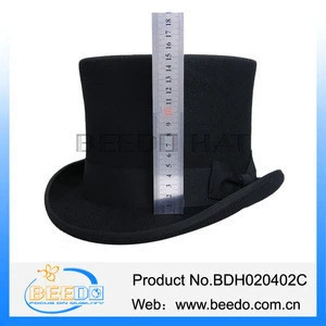 Original wool formal mad hatter hat with leather sweatband