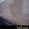 ostrich grain pu rexine synthetic artifical leather fabric for making bags/ostrich texture pu rexinefaux ostrich grain leather