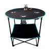 Outdoor Lightweight Folding Table with Cup Holders support, Portable Camp Table