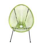 Outdoor Plastic String Chair Rattan Furniture Garden Egg Sunchair Patio furniture Acapulco Chair Contemporary Bistro Chair