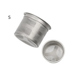 Outdoor Pure Titanium Tea Strainer Household Coffee Tea Filter Portable Water Cup Tea Drain Compartment Accessories