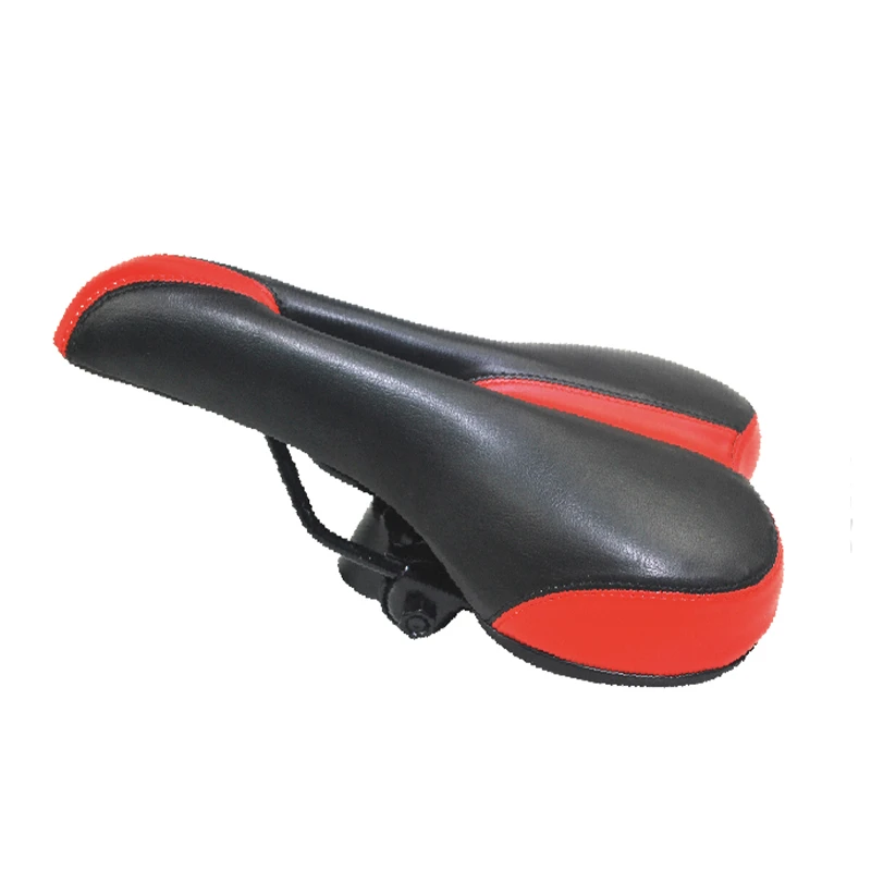Outdoor Riding Leather Racing Durable Custom Suspension Seat Pad Mountain Bike Saddle