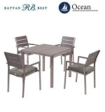outdoor table plastic wood chair used patio furniture