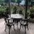 Import Outdoor vintage design coffee table and chair aluminum garden patio furniture set from China
