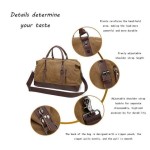 Oversized Leather Canvas Travel Bag Boarding Packages Weekend Night Bags Fashion Unisex Zipper