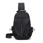 Oxford crossbody fashion designer usb chest shoulder sling bags for mens high quality