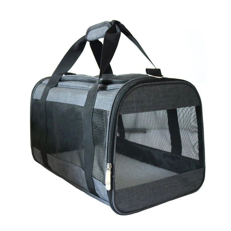Oxford Fabric Mesh Breathable Small Animal Cages Transport Bag Dog Cats Travel Handbag Pet Carriers
