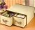Import OYUE household patterned foldable canvas fabric mini storage box for underwear from China