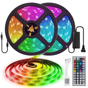 Party Led Strip Lights Waterproof Dimmable Changing Color RGB 5050 32.8 ft 10M Multicolor rgb Led Strip Cuttable DIY Led