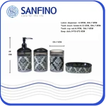 PLASTIC BATHROOM SET TOTAL 4 SETS