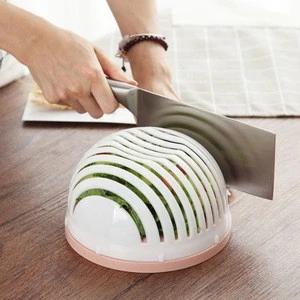 Plastic salad cutter bowl multifunctional vegetable cutter cutting machine