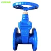 pn10 16 25 flanged BS5163 DN 50 80 100 200 300 400 500 600 cast ductile iron reselient seated  gate valve with NRS