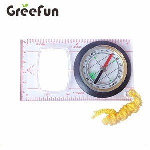 Pocket Acrylic Plastic Compass Outdoor Camping Top Quality Geological Compass Baseplate Map Compass
