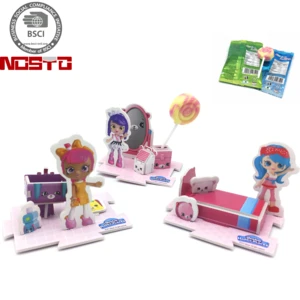 Popular Boys Gift Promotional 3D Puzzle Cartoon Candy Toy
