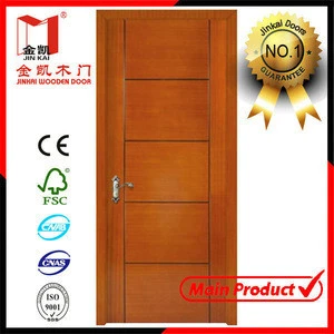 Popular Kent style interior project veneer laminated China solid Teak wood Door