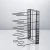 Popular Matte Black Metal Standing Kitchen Shelves 5-layer Nail-free Kitchen Storage Rack KF1003