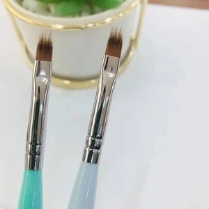 Popular Resin Handle Gradient Ombre Brush UV Gel Painting Pen Manicure Nail Art Tool