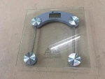 Portable Battery 180kg Digital Body Weight Glass Bathroom Weighing Scale