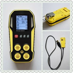 Portable CH4 CO2 H2S biogas detector to test the percentage of gas in the biomethane produced by the Biodigestor.