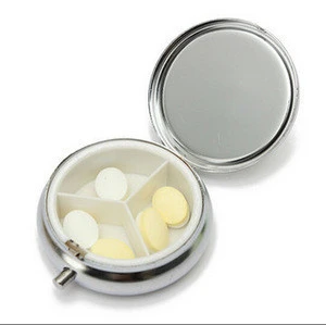 Portable metal pill box / Pill Storage Case / travel pill box
