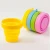 Import Portable Silicone Folding Water Cup Candy Color Silicone Traveling Foldable Cups For Travel Outdoor Camping Drinkware from China
