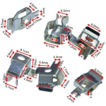 Power Plug Converter Travel Adapter brass contact sheet, travel adapter metal parts
