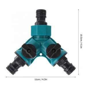 Practical Water Pipe Joint Multipurpose Hose Splitter Watering Kits Three-way Adapter Y-type Connector