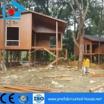 Prefab Fireproof Comfortable Vacation Steel Luxury Villa with Sandwich Panel