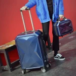 Premium polycarbonate ABS+PC plastic 10''+20'' trolley luggage sets suitcase for travel