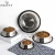 Import Pretty multi-size stainless steel label engraved dog bowl pet feeder pet dish with no spill non skid silicone bottom from China