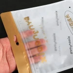 Printed laminated matte frosted ziplock baby bib clothing packaging plastic bags with own logo