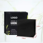 Private Label Facial Cleansing Treatment Bamboo Charcoal Handmade Soap Bar