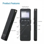 Professional Dictaphone V30 LED Back Light Screen Long distance Digital Audio Voice Recorder with MP3 Player
