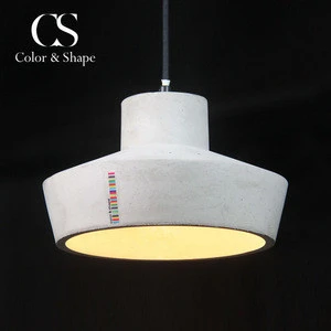 Professional factory cement round hanging vintage industrial pendant light