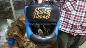 Professional fight Kick boxing MMA Head Guard/cow leather head protector
