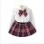 Import Professional made Spring Girl Uniform Set Solid Color Shirt Plus Plaid Skirt Factory Direct Children School Uniform from China