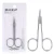 Import Professional Makeup Curve Tip Cuticle Nail SS Silver Eyebrow Cutting Beauty Tool Eyebrow Scissors from China