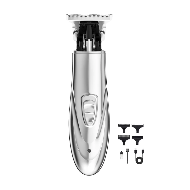 Professional Rechargeable Cordless T-Blade Trimmer 0mm Baldheaded Hair Clippers Zero Gapped Electric Hair Clippers Beard trimmer