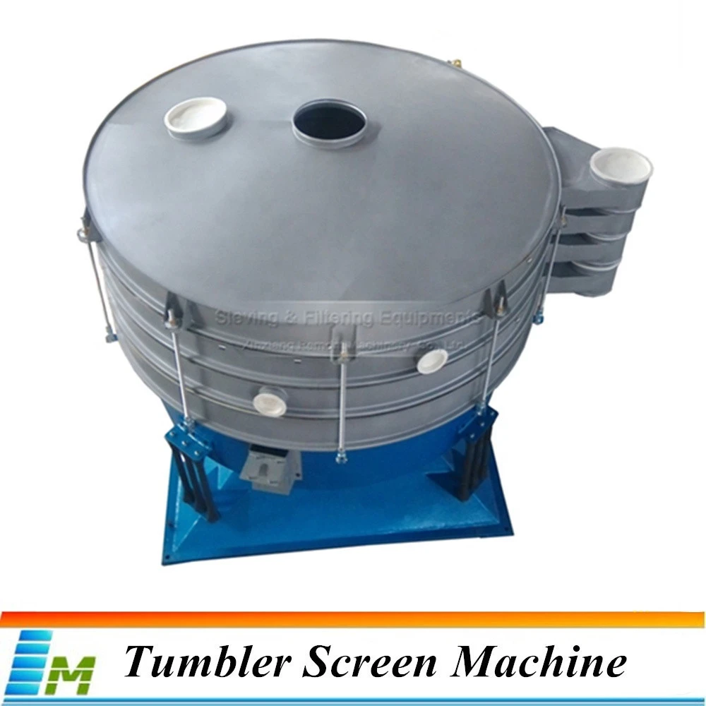 Professional tumbler screen machine starch vibrating sieve