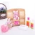 Import Promotional Cheap 7pcs Pink Baby bathroom set from China