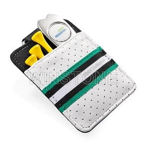 Promotional Gifts For Golf,Portable Golf Set,Golf Tee and Golf Divot Tool Packed In Leather Pouch